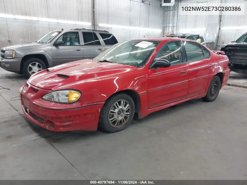 2003 Pontiac Grand Am Gt VIN: 1G2NW52E73C280386 Lot: 40797694