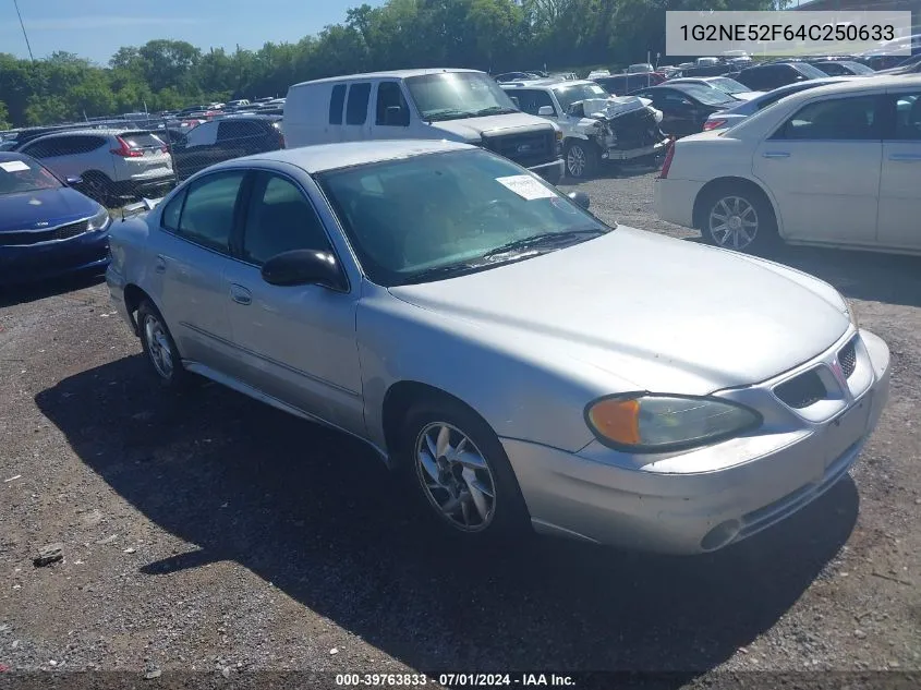 2004 Pontiac Grand Am Se VIN: 1G2NE52F64C250633 Lot: 39763833