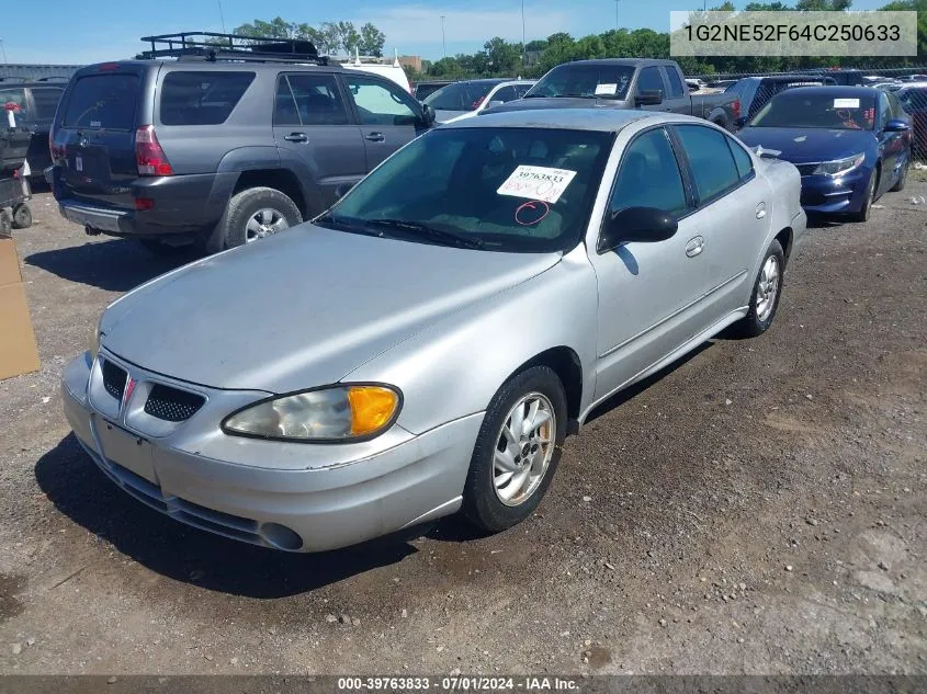 2004 Pontiac Grand Am Se VIN: 1G2NE52F64C250633 Lot: 39763833