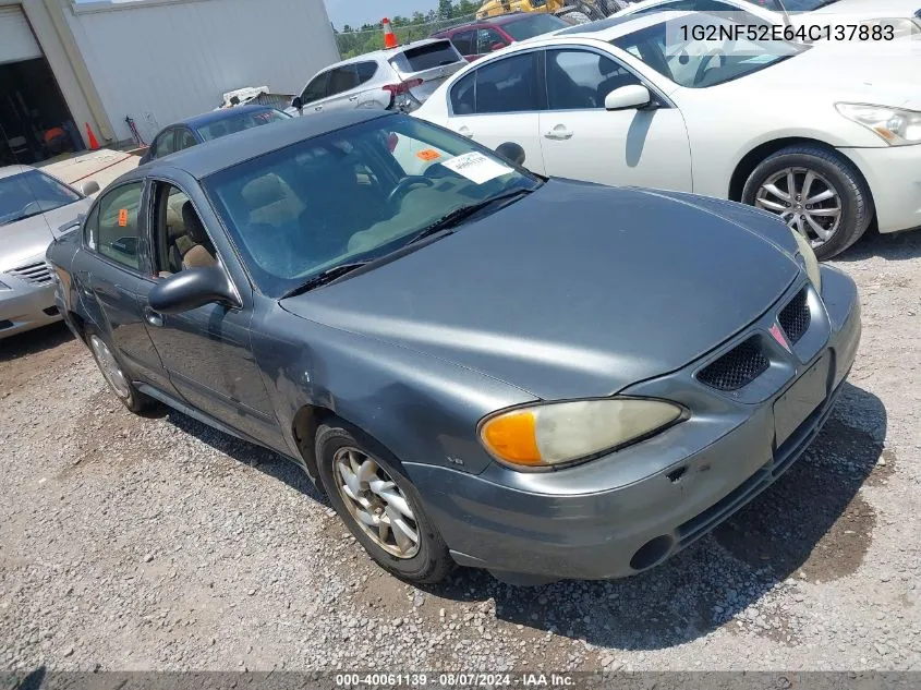 2004 Pontiac Grand Am Se1 VIN: 1G2NF52E64C137883 Lot: 40061139