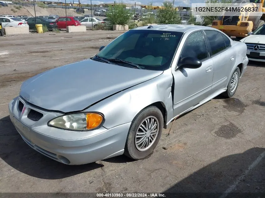 2004 Pontiac Grand Am Se VIN: 1G2NE52F44M626837 Lot: 40133983