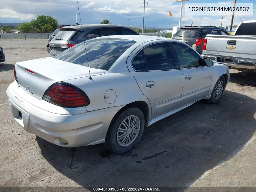 2004 Pontiac Grand Am Se VIN: 1G2NE52F44M626837 Lot: 40133983