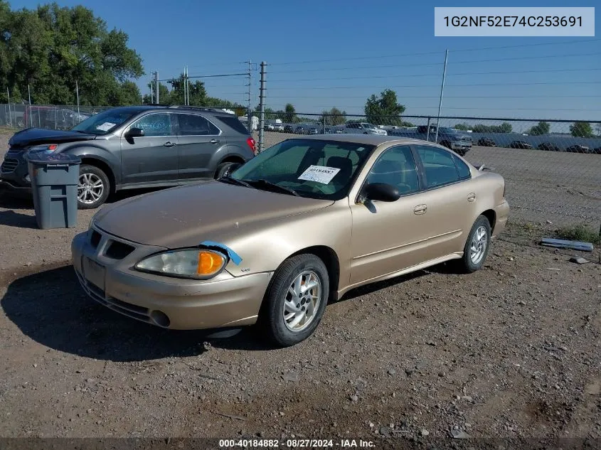 1G2NF52E74C253691 2004 Pontiac Grand Am Se1