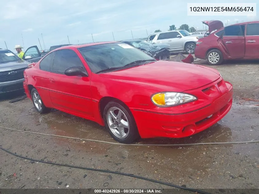 2004 Pontiac Grand Am Gt VIN: 1G2NW12E54M656474 Lot: 40242926