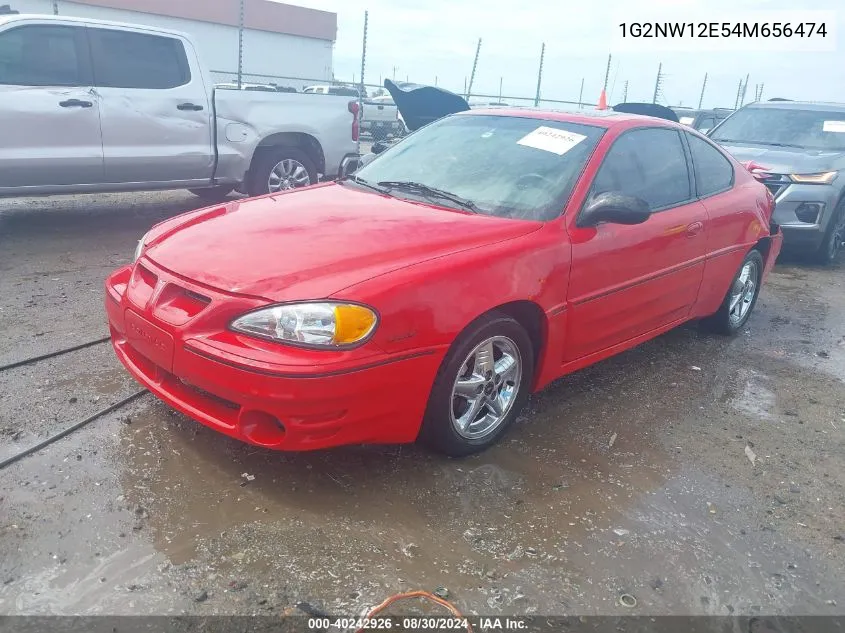 2004 Pontiac Grand Am Gt VIN: 1G2NW12E54M656474 Lot: 40242926