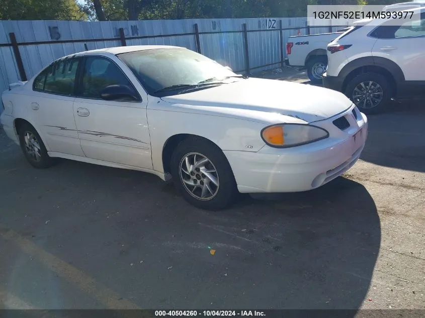 2004 Pontiac Grand Am Se1 VIN: 1G2NF52E14M593977 Lot: 40504260