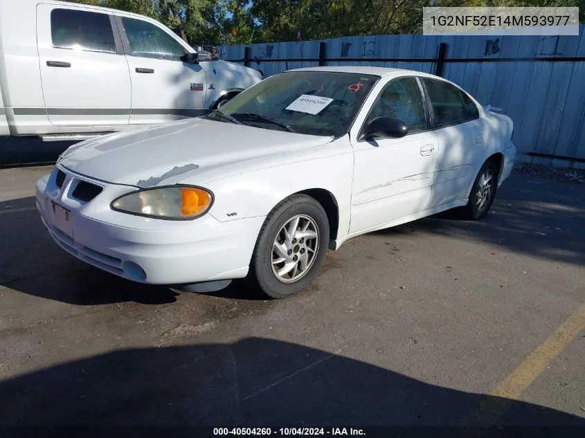 2004 Pontiac Grand Am Se1 VIN: 1G2NF52E14M593977 Lot: 40504260