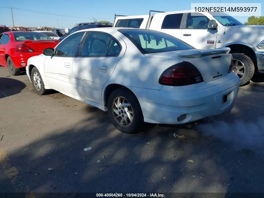 2004 Pontiac Grand Am Se1 VIN: 1G2NF52E14M593977 Lot: 40504260