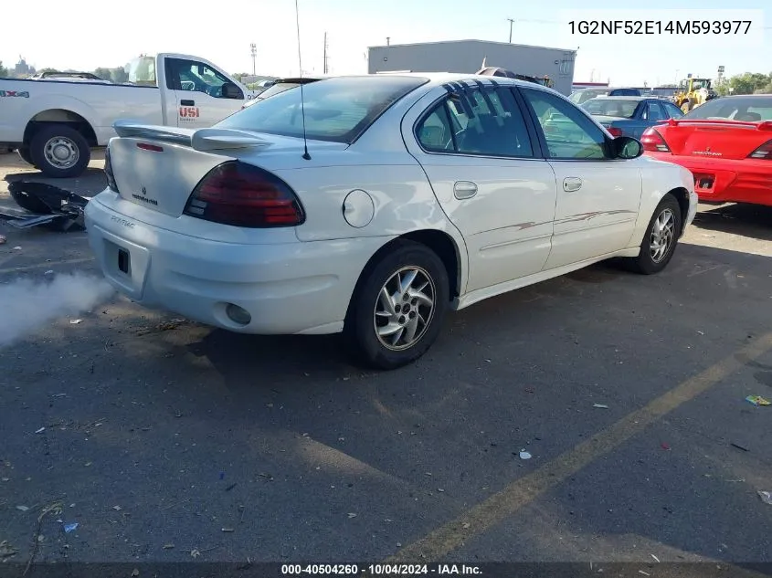 2004 Pontiac Grand Am Se1 VIN: 1G2NF52E14M593977 Lot: 40504260