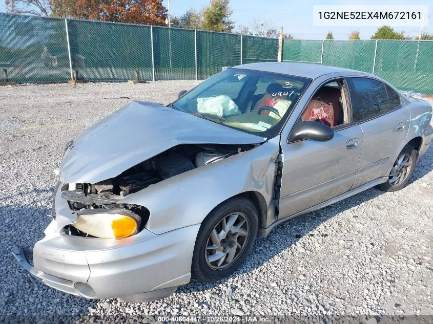 2004 Pontiac Grand Am VIN: 1G2NE52EX4M672161 Lot: 40664447