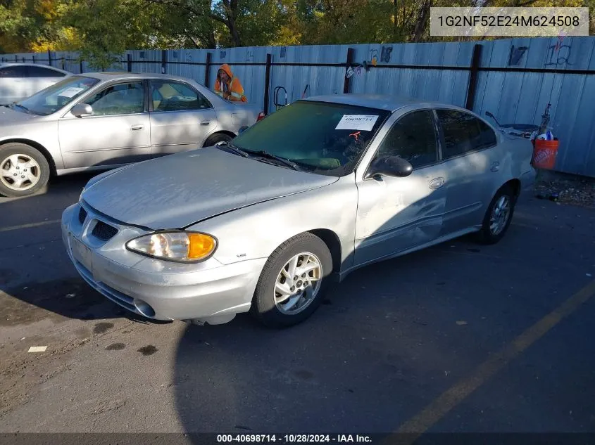 2004 Pontiac Grand Am Se1 VIN: 1G2NF52E24M624508 Lot: 40698714