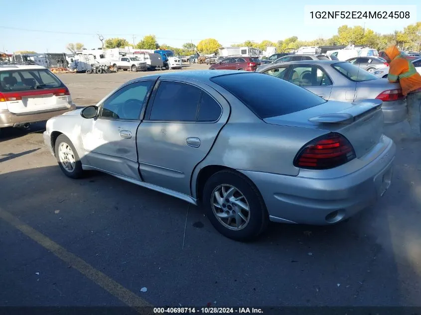 2004 Pontiac Grand Am Se1 VIN: 1G2NF52E24M624508 Lot: 40698714