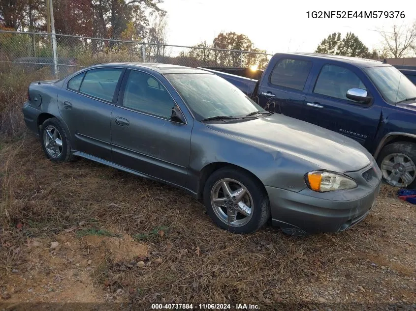 2004 Pontiac Grand Am Se1 VIN: 1G2NF52E44M579376 Lot: 40737884