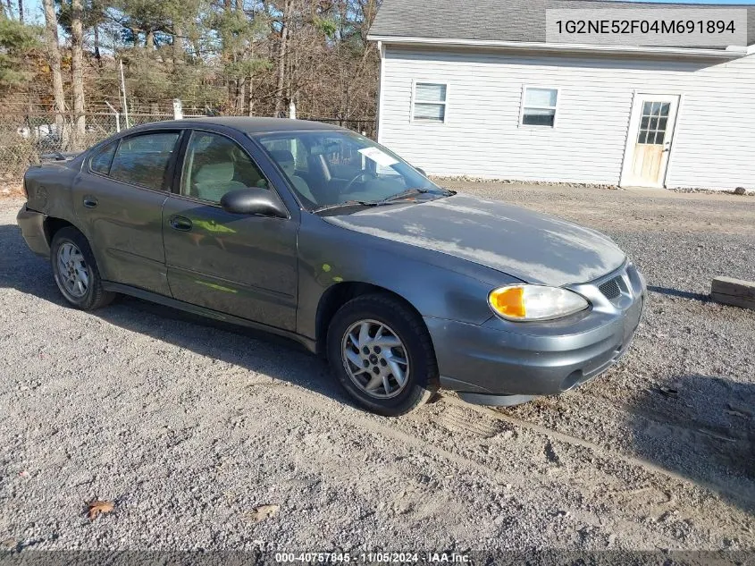 2004 Pontiac Grand Am Se VIN: 1G2NE52F04M691894 Lot: 40757845