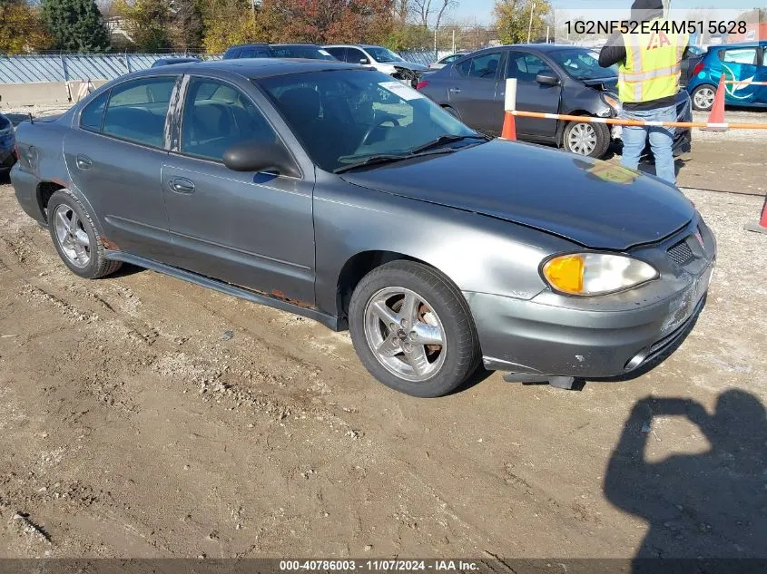 2004 Pontiac Grand Am Se1 VIN: 1G2NF52E44M515628 Lot: 40786003