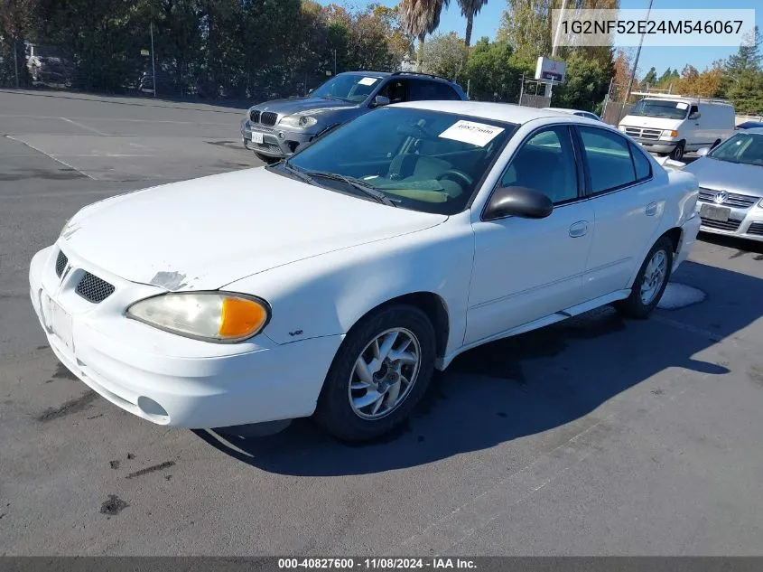 2004 Pontiac Grand Am Se1 VIN: 1G2NF52E24M546067 Lot: 40827600