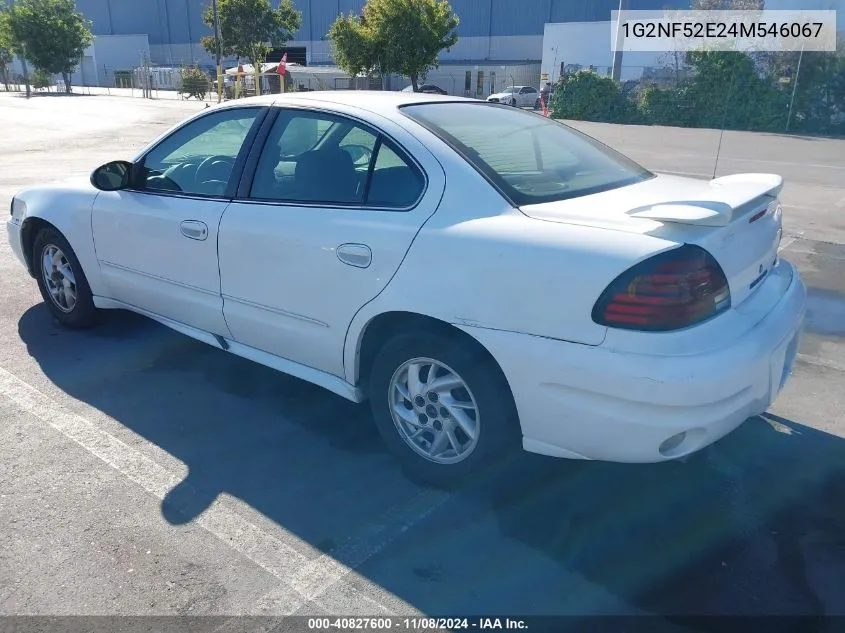 2004 Pontiac Grand Am Se1 VIN: 1G2NF52E24M546067 Lot: 40827600