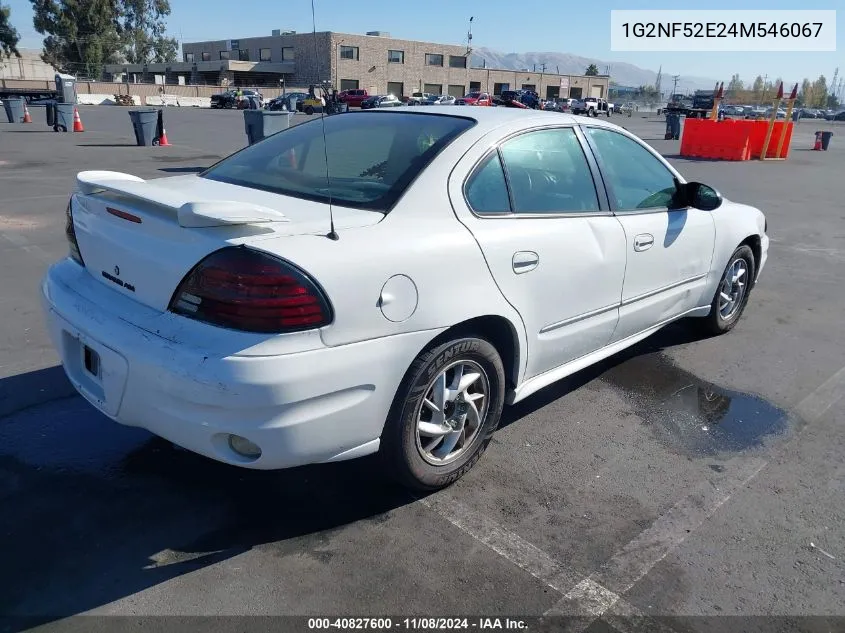 2004 Pontiac Grand Am Se1 VIN: 1G2NF52E24M546067 Lot: 40827600