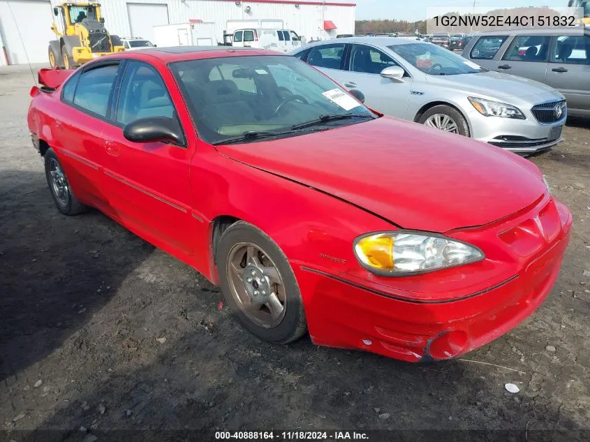 2004 Pontiac Grand Am Gt VIN: 1G2NW52E44C151832 Lot: 40888164