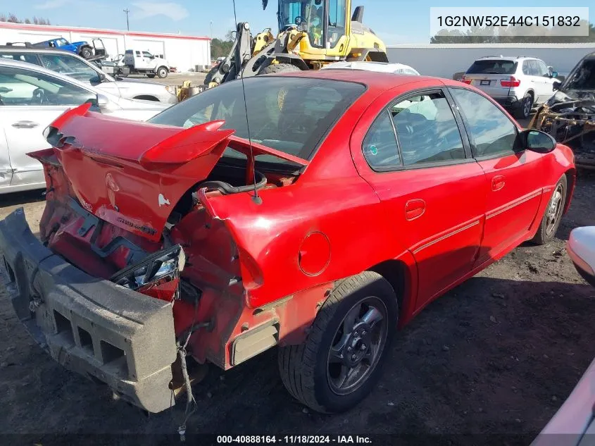 2004 Pontiac Grand Am Gt VIN: 1G2NW52E44C151832 Lot: 40888164