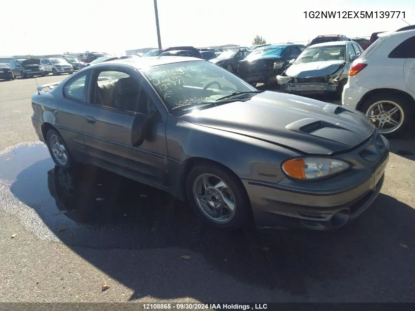 2005 Pontiac Grand Am VIN: 1G2NW12EX5M139771 Lot: 12108865