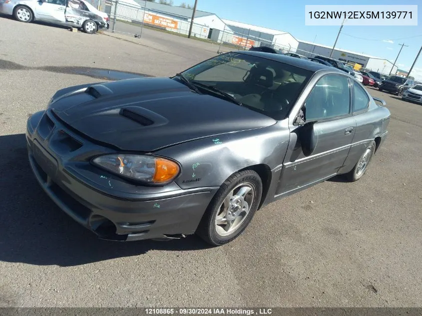 2005 Pontiac Grand Am VIN: 1G2NW12EX5M139771 Lot: 12108865