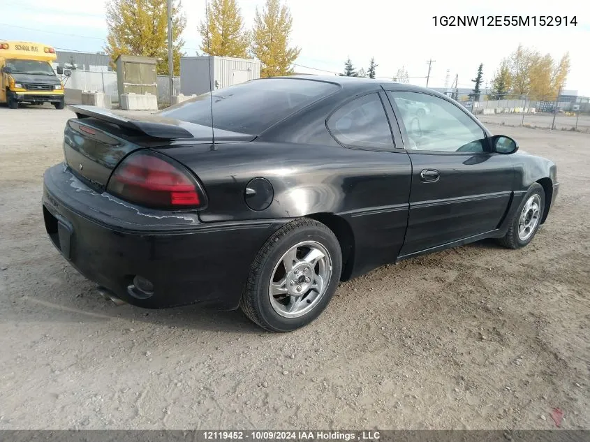 2005 Pontiac Grand Am VIN: 1G2NW12E55M152914 Lot: 12119452