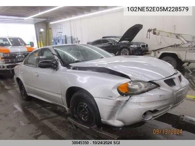 2005 Pontiac Grand Am Se VIN: 1G2NE52E05M228579 Lot: 30045350