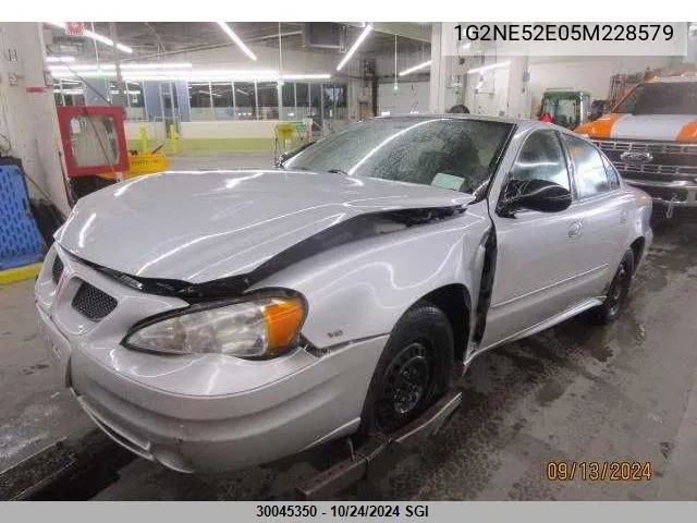 2005 Pontiac Grand Am Se VIN: 1G2NE52E05M228579 Lot: 30045350