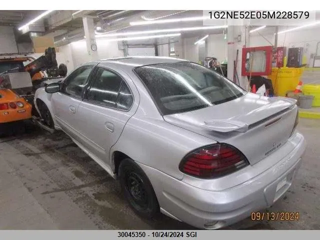 2005 Pontiac Grand Am Se VIN: 1G2NE52E05M228579 Lot: 30045350