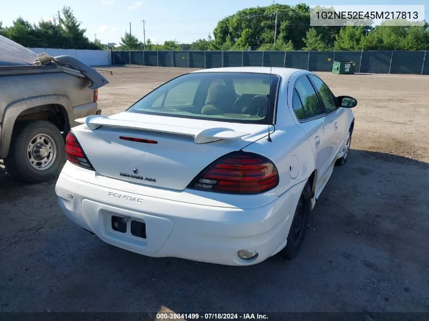 2005 Pontiac Grand Am Se VIN: 1G2NE52E45M217813 Lot: 39841499