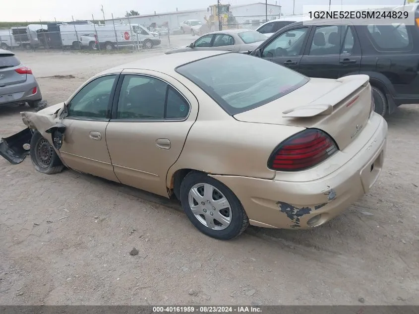 2005 Pontiac Grand Am Se VIN: 1G2NE52E05M244829 Lot: 40161959