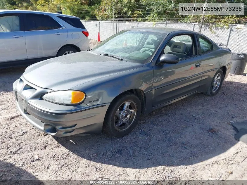 2005 Pontiac Grand Am Gt VIN: 1G2NW12E85M173238 Lot: 40545329