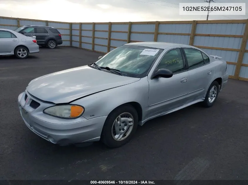 2005 Pontiac Grand Am Se VIN: 1G2NE52E65M247105 Lot: 40609546