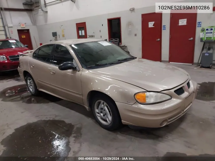 2005 Pontiac Grand Am Se VIN: 1G2NE52E95M110286 Lot: 40683554