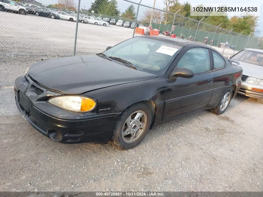 1G2NW12E85M164538 2005 Pontiac Grand Am Gt