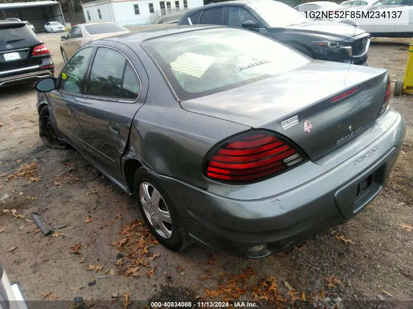 2005 Pontiac Grand Am Se VIN: 1G2NE52F85M234137 Lot: 40834088