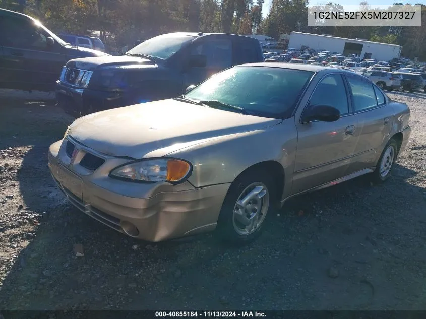 2005 Pontiac Grand Am Se VIN: 1G2NE52FX5M207327 Lot: 40855184