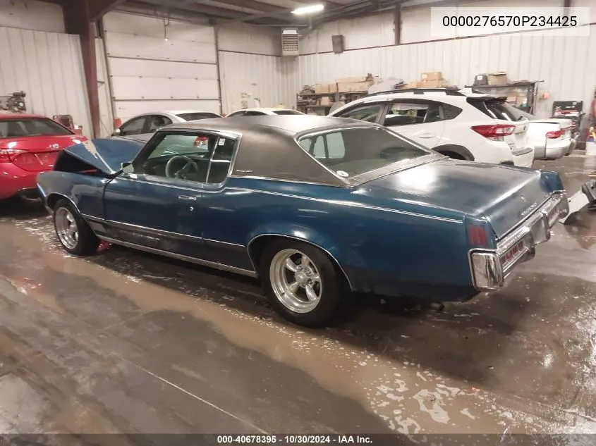 1970 Pontiac Grand Prix VIN: 0000276570P234425 Lot: 40678395