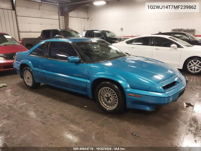 1991 Pontiac Grand Prix Se VIN: 1G2WJ14T7MF239862 Lot: 40634718