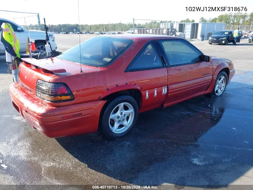 1995 Pontiac Grand Prix Se VIN: 1G2WJ12MXSF318676 Lot: 40719713