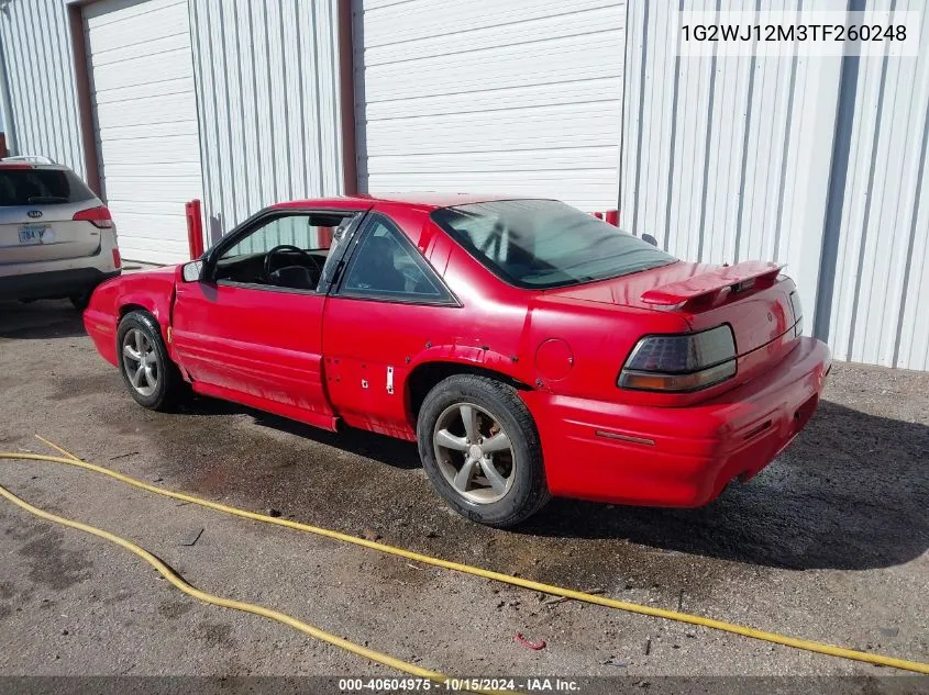 1996 Pontiac Grand Prix Se VIN: 1G2WJ12M3TF260248 Lot: 40604975