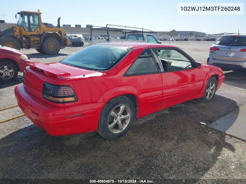 1996 Pontiac Grand Prix Se VIN: 1G2WJ12M3TF260248 Lot: 40604975