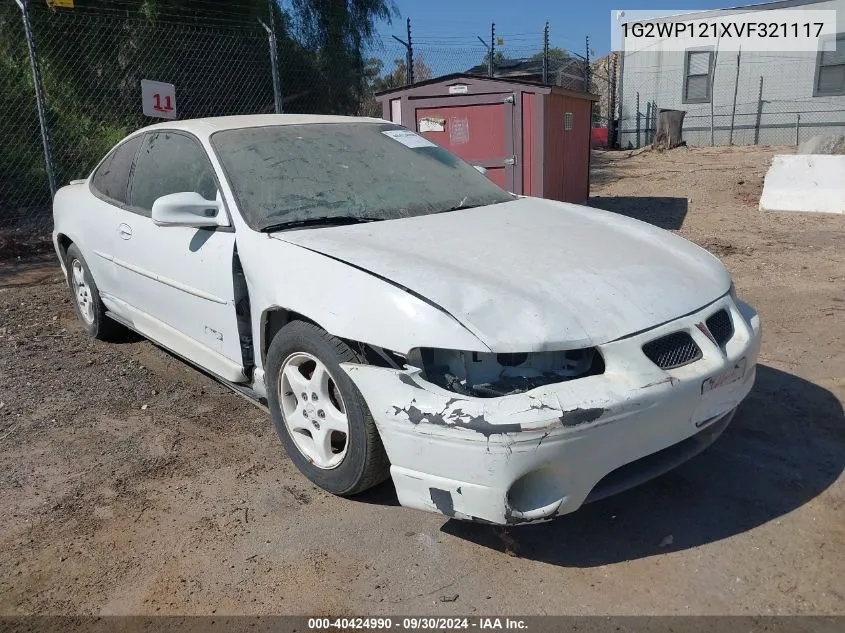 1997 Pontiac Grand Prix Gt VIN: 1G2WP121XVF321117 Lot: 40424990