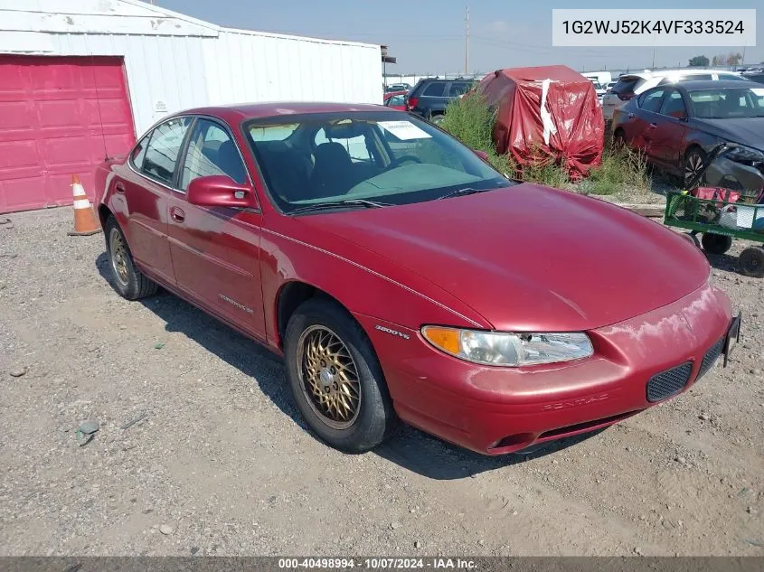 1997 Pontiac Grand Prix Se VIN: 1G2WJ52K4VF333524 Lot: 40498994