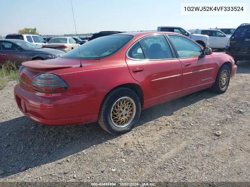 1997 Pontiac Grand Prix Se VIN: 1G2WJ52K4VF333524 Lot: 40498994