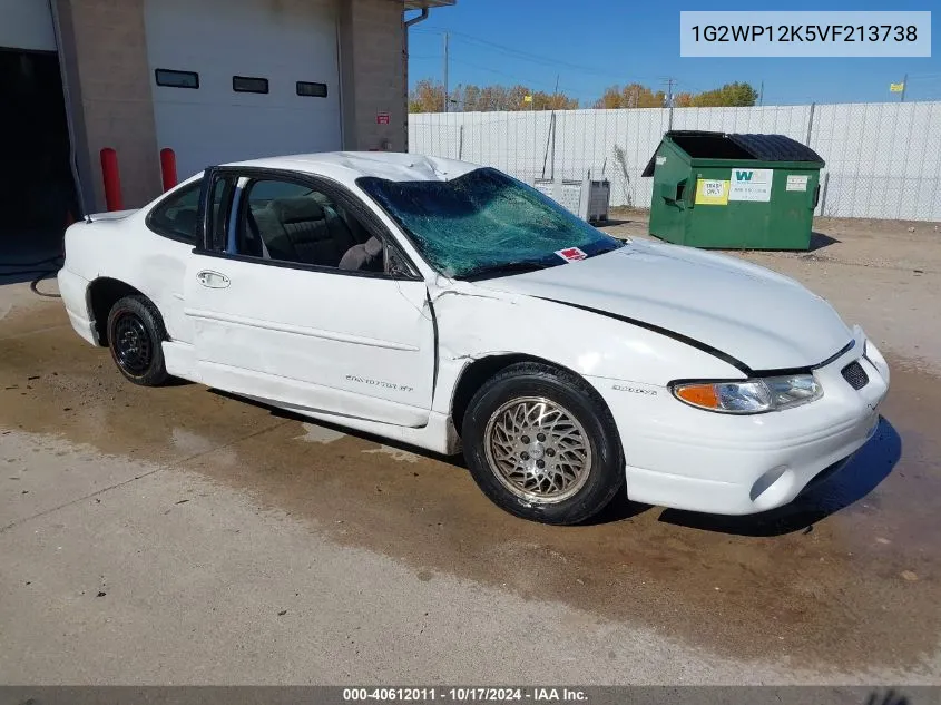 1997 Pontiac Grand Prix Gt VIN: 1G2WP12K5VF213738 Lot: 40612011