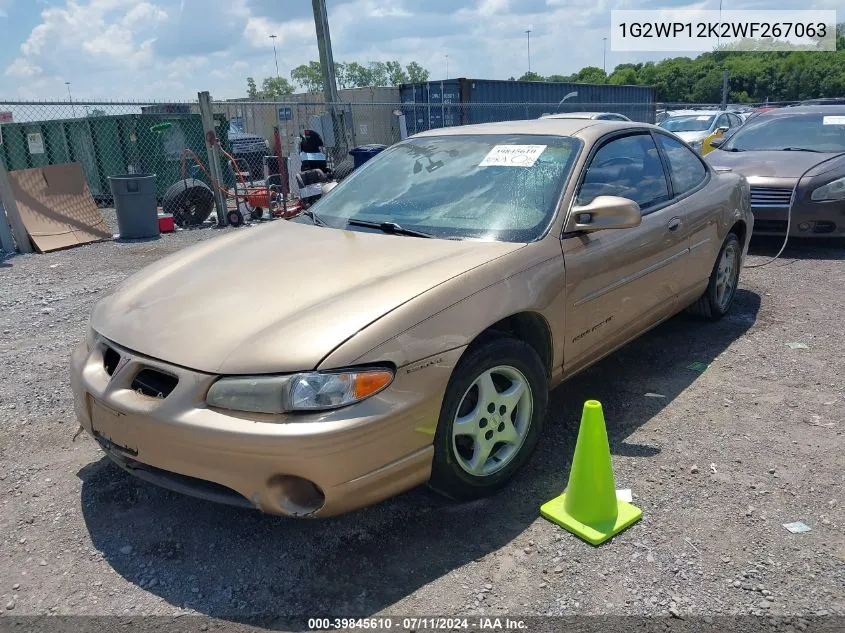 1998 Pontiac Grand Prix Gt VIN: 1G2WP12K2WF267063 Lot: 39845610