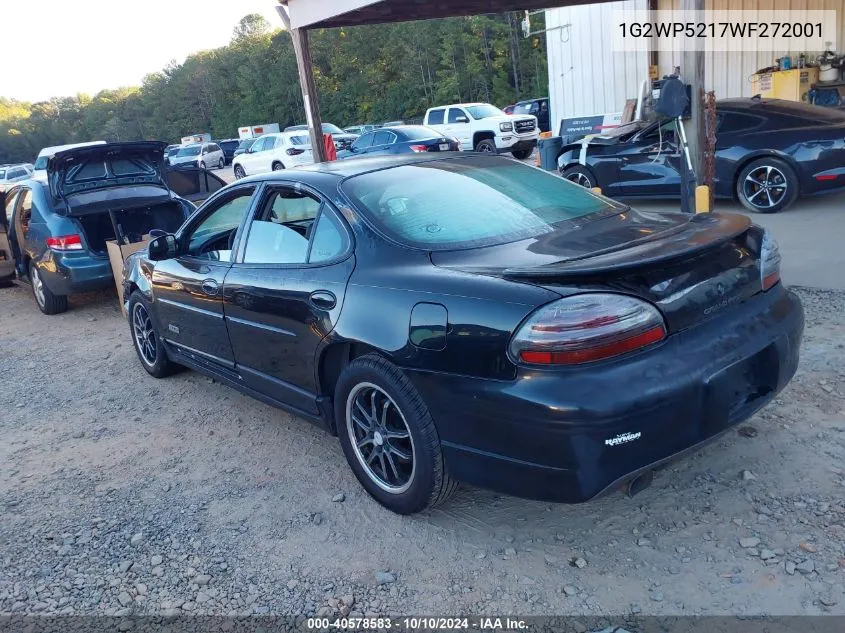 1998 Pontiac Grand Prix Gt VIN: 1G2WP5217WF272001 Lot: 40578583