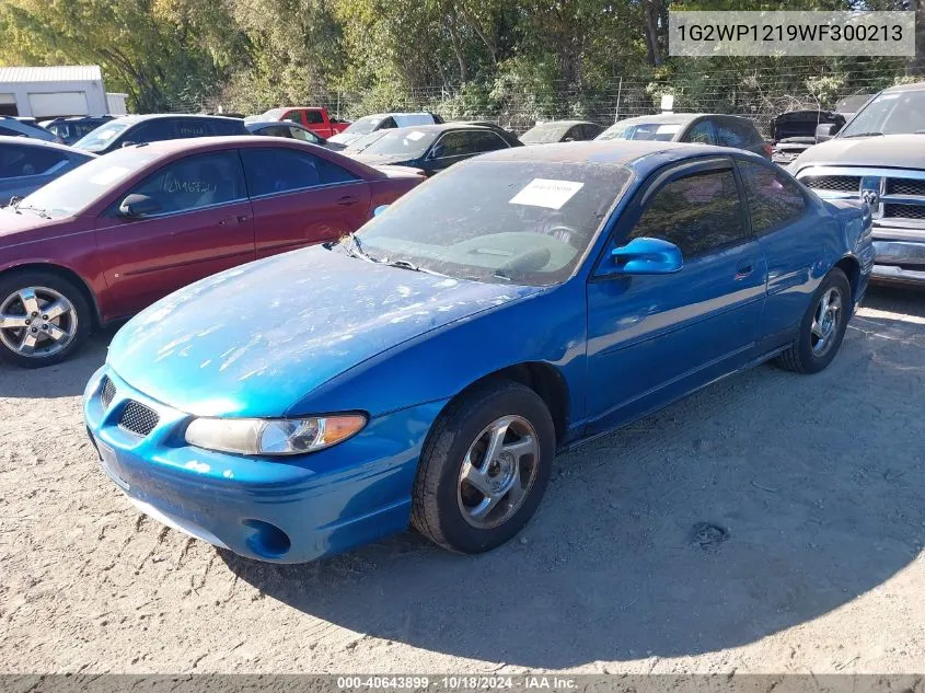 1998 Pontiac Grand Prix Gt VIN: 1G2WP1219WF300213 Lot: 40643899